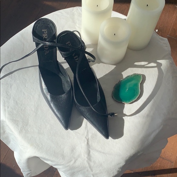 Prada Shoes - PRADA black pointed heels